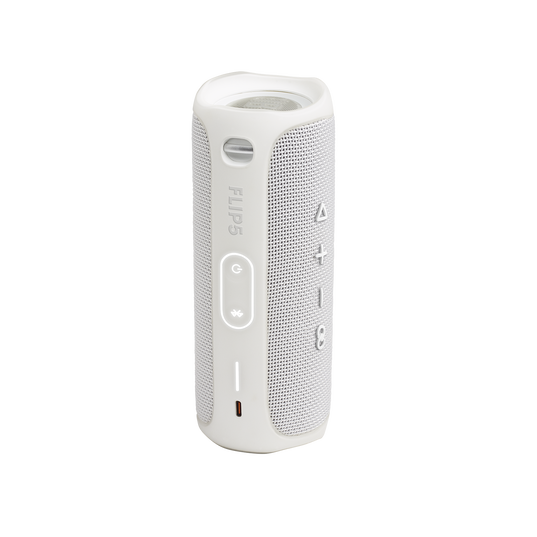 JBL Flip 5 - White - Portable Waterproof Speaker - Back